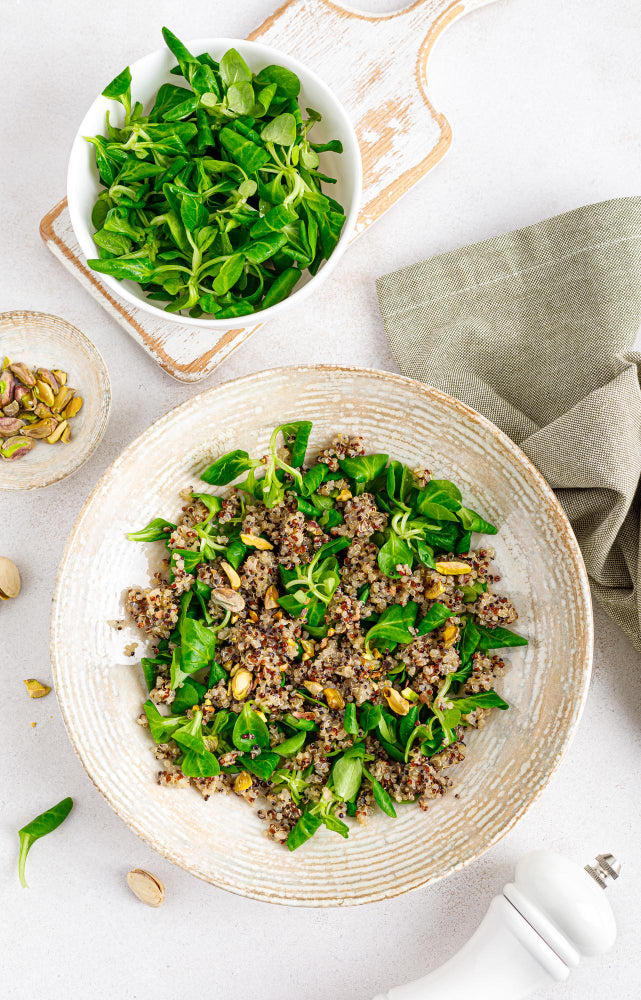 Quinoa pistachio salad