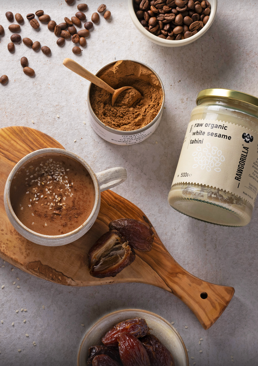 Date and Tahini latte