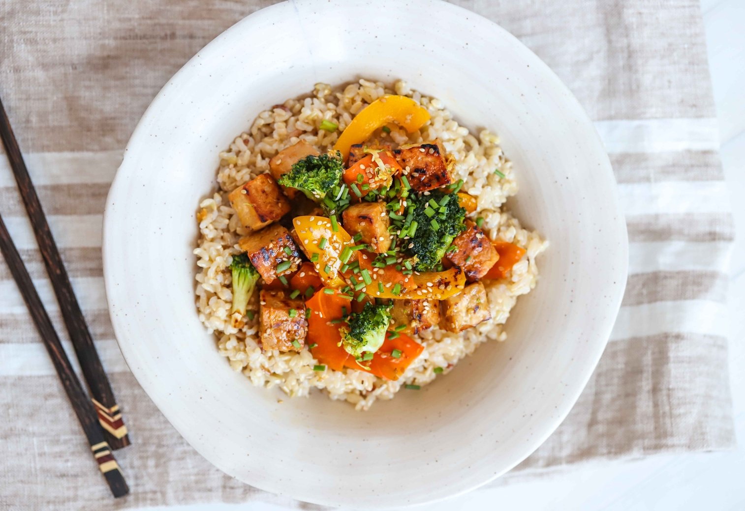 Sesame Tempeh Stir-Fry