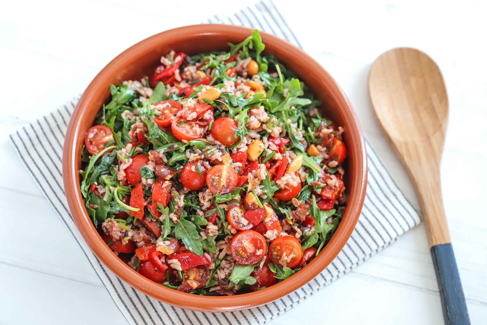 Wild Rice, Tomato & Rocket Balsamic Salad
