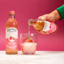 Organic sparkling kombucha with peach and strawberry