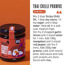 Spicy-sweet chilli oil being drizzled over noodles