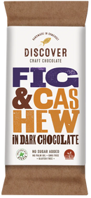 Fig and Cashew in Dark Chocolate - 50g - Discover Chocolate