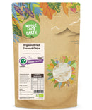Organic Dried Coconut Chips | Raw | GMO Free | Vegan | High Fibre - Wholefood Earth® - 5060470140564