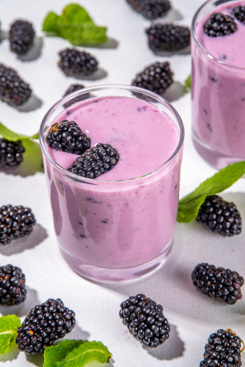 Blackberry oats smoothie