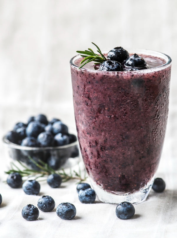 Blueberry oats smoothie