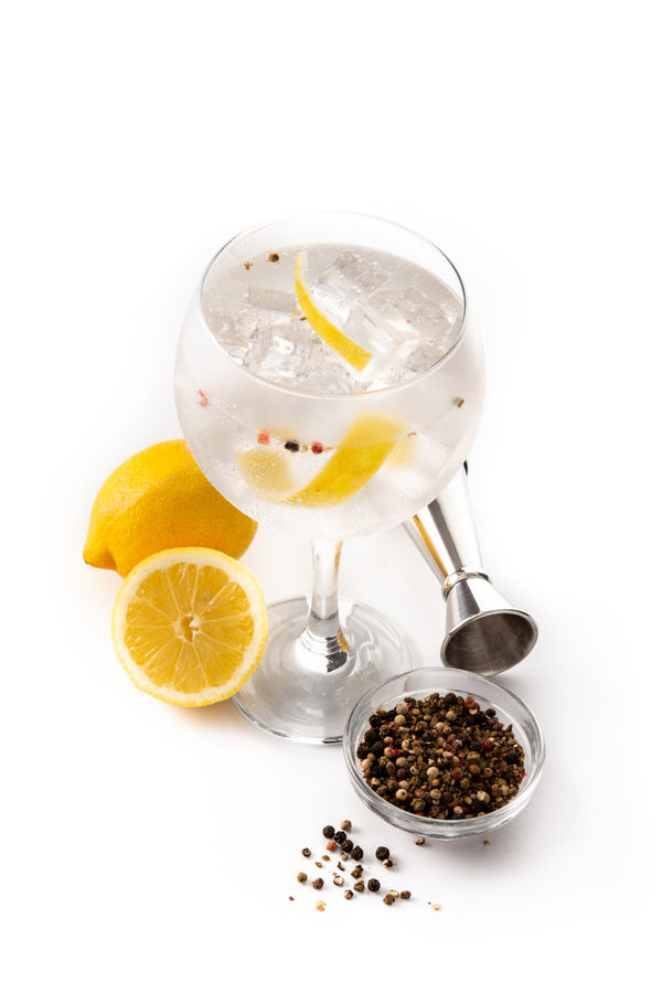 Gin and tonic infused with spices