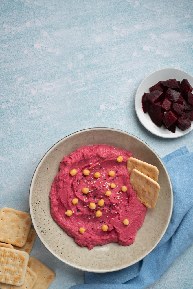 purple hummus