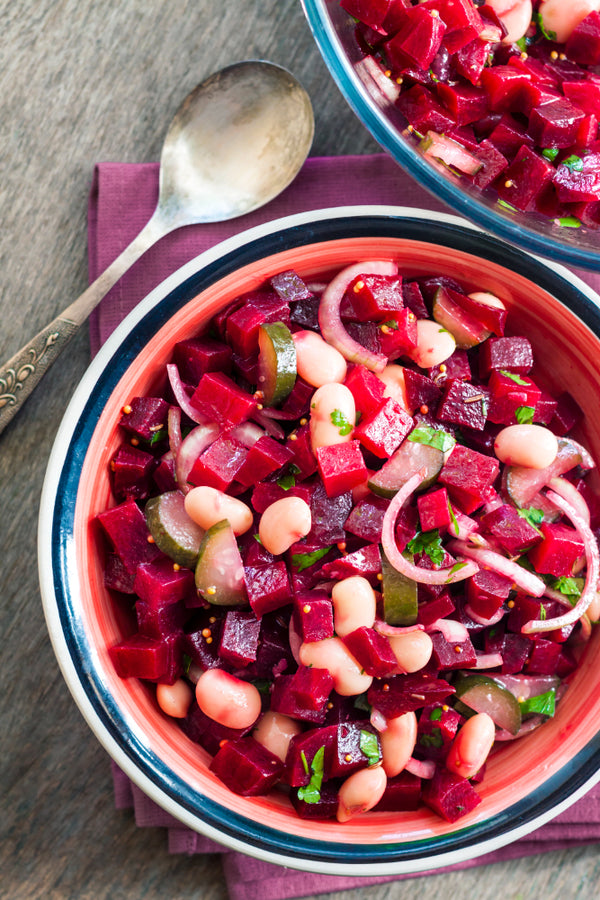 Beans and beetroot salad