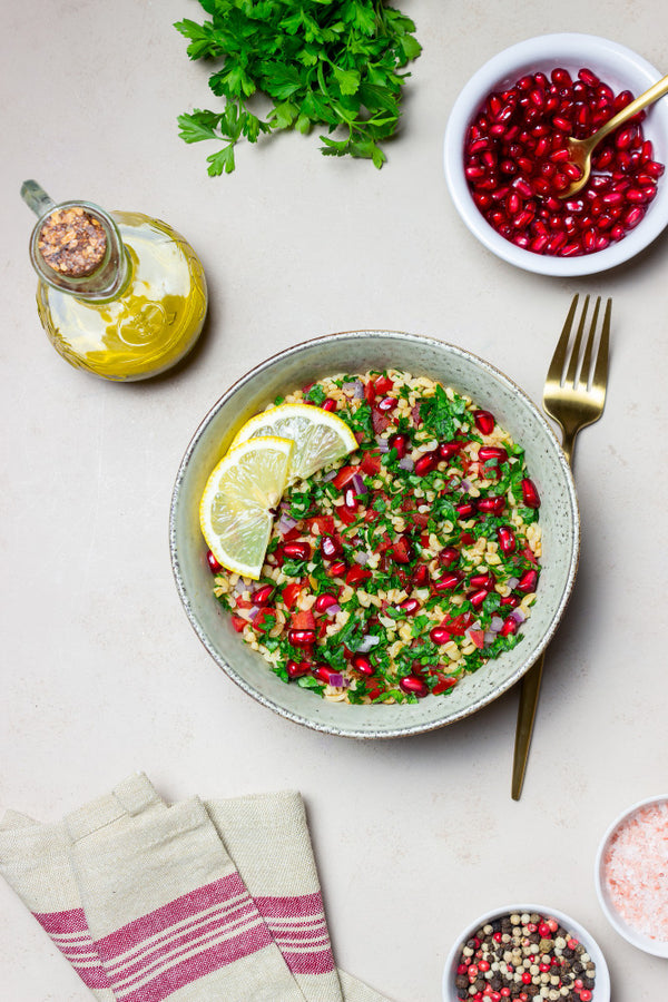 Tabbouleh with pomegranate