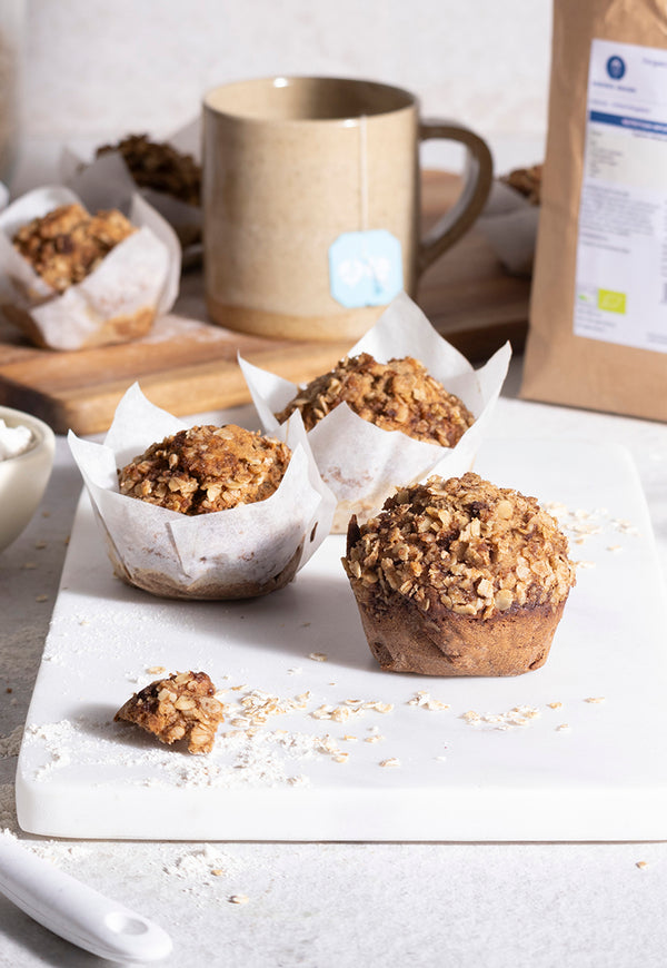 Buckwheat Flour Banana Muffins with Oats