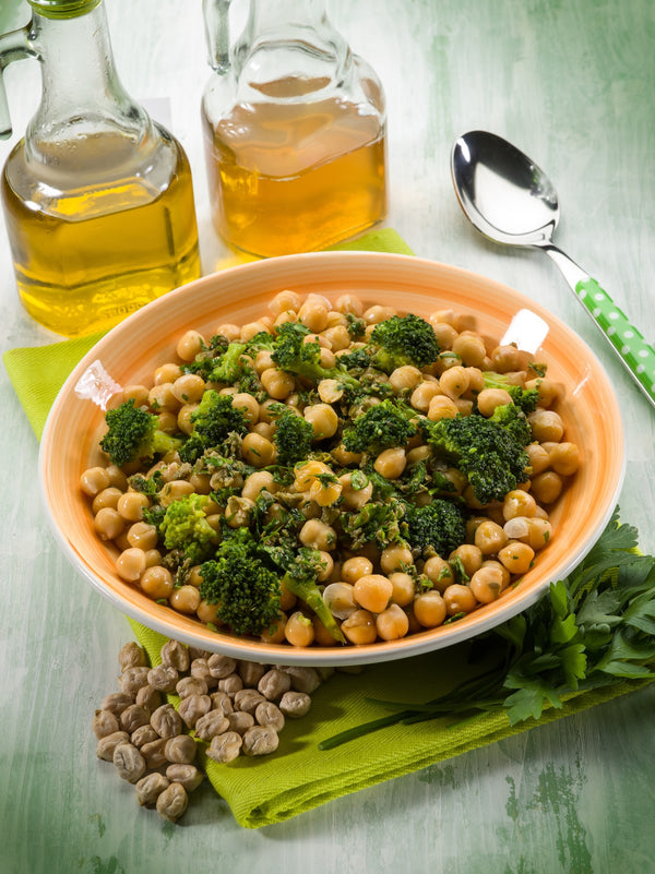 Chickpea with broccoli
