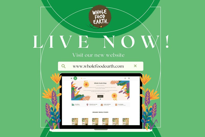 New Website Launched! | Wholefood Earth®