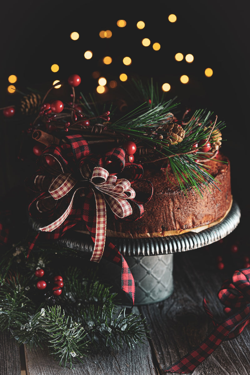 Christmas cake with dried fruits