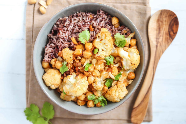 Spicy Cauliflower & Chickpea Rice Bowl | Wholefood Earth®