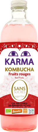 Zero Sugar Red Fruits Kombucha - Karma Kombucha - 750ml