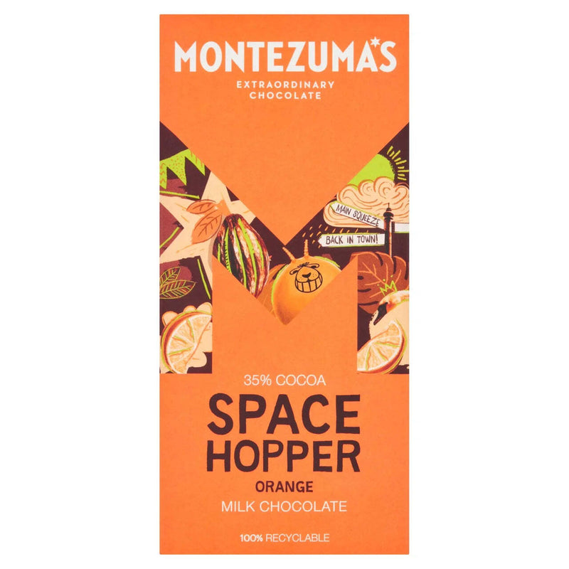 Space Hopper Orange Milk Chocolate - Montezuma's - 90g