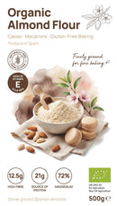 Organic Almond Flour 500g pouch — new packaging