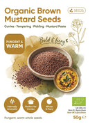 Organic Brown Mustard Seeds 50g — new packaging