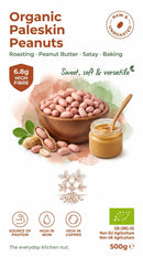 Organic Paleskin Peanuts 500g — new packaging
