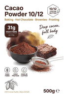 Cacao Powder 10/12 500g pouch — new packaging