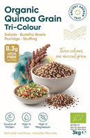 Organic Quinoa Grain (Tri-Colour) 3kg — new packaging