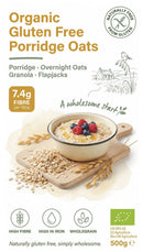 Organic Gluten Free Porridge Oats 500g — new packaging
