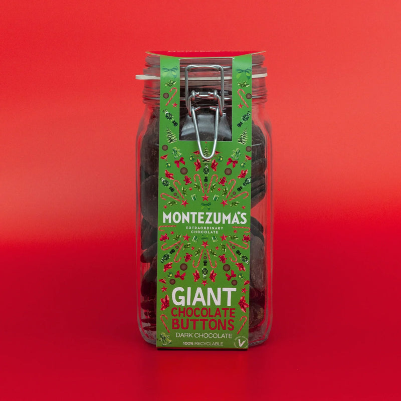 Giant Dark Chocolate Buttons Jar - Montezuma's - 900g