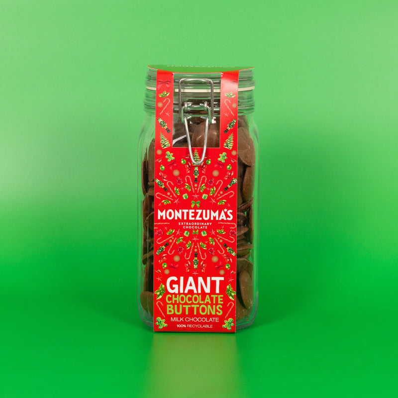 Giant Milk Chocolate Buttons Jar - Montezuma's - 900g