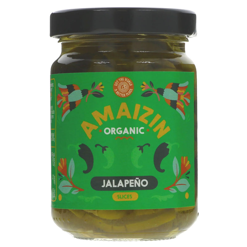Organic Jalapeno Slices - 60g - Amaizin
