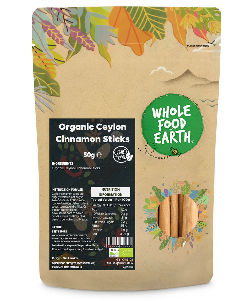 Organic Ceylon Cinnamon Sticks