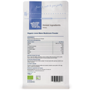 Organic Lions Mane Mushroom Powder 125g — back of pack