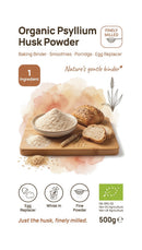 Organic Psyllium Husk Powder 500g — new packaging