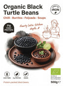 Organic Black Turtle Beans 500g — new packaging