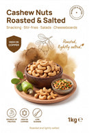 Cashew Nuts Roasted & Salted 1kg — new packaging