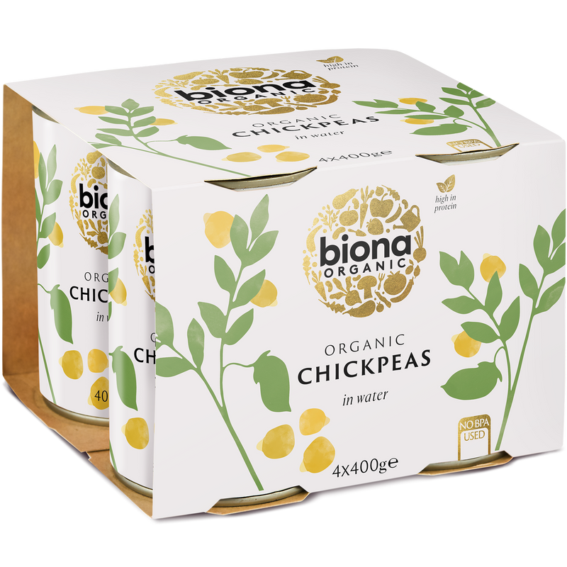 Organic Chick Peas 4 PACK - 400g - Biona
