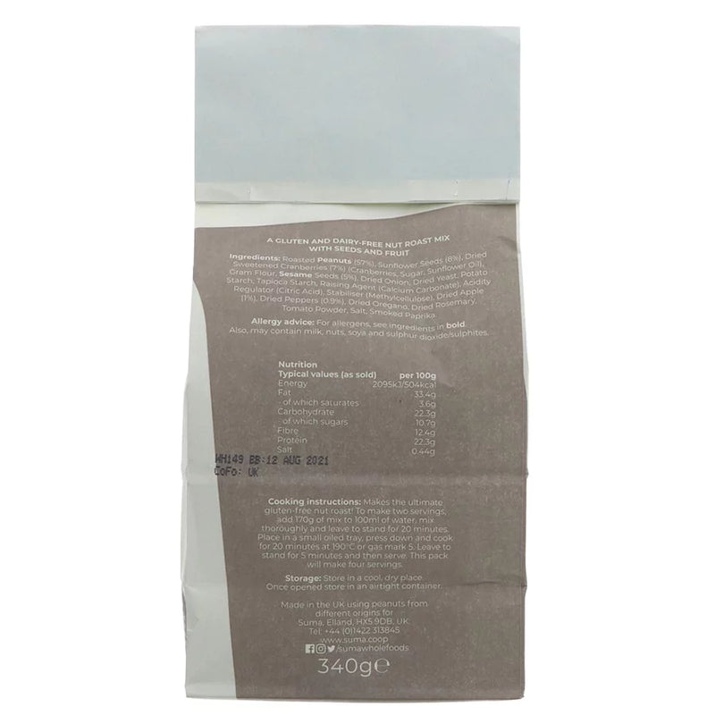 Gluten Free Nut Roast Mix - Suma - 340g
