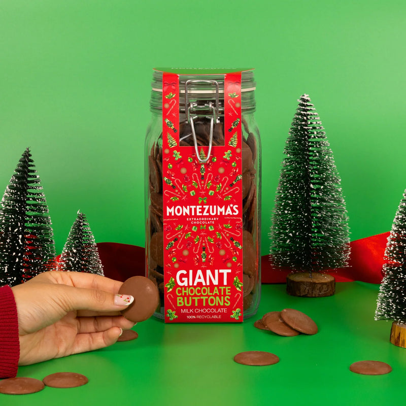 Giant Milk Chocolate Buttons Jar - Montezuma's - 900g