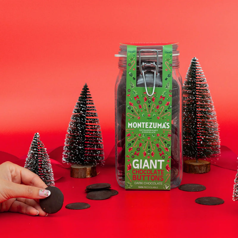 Giant Dark Chocolate Buttons Jar - Montezuma's - 900g