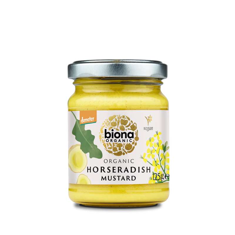 Organic Horseradish Mustard - Biona - 125g