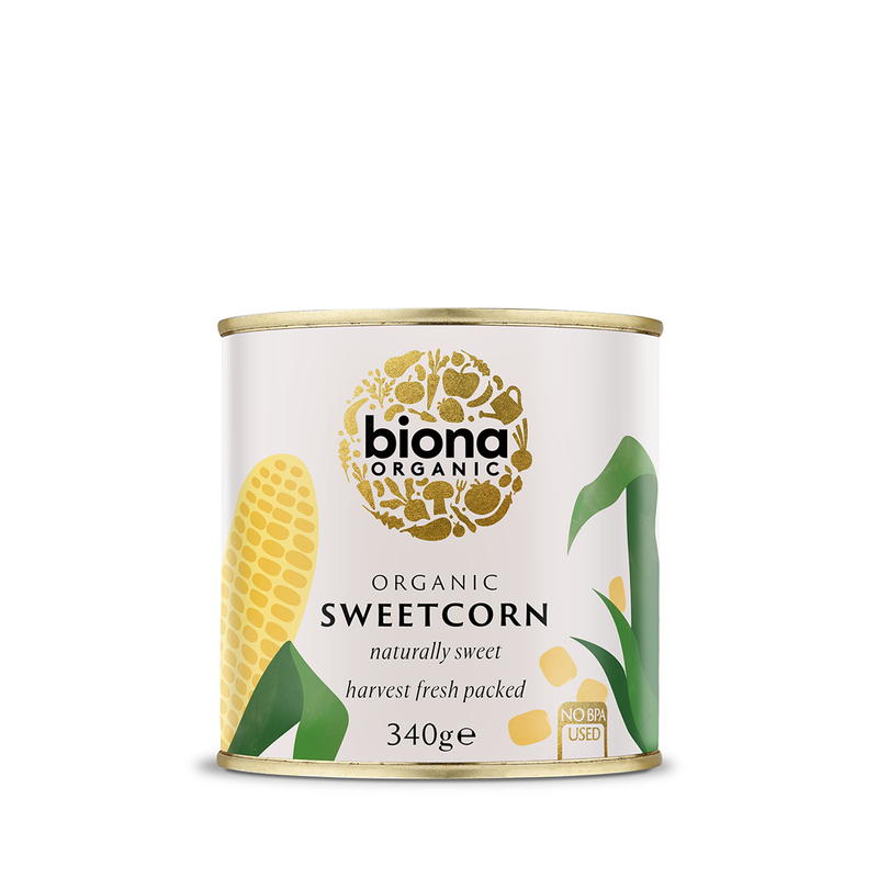 Organic Sweetcorn - No added sugar - 340g - Biona