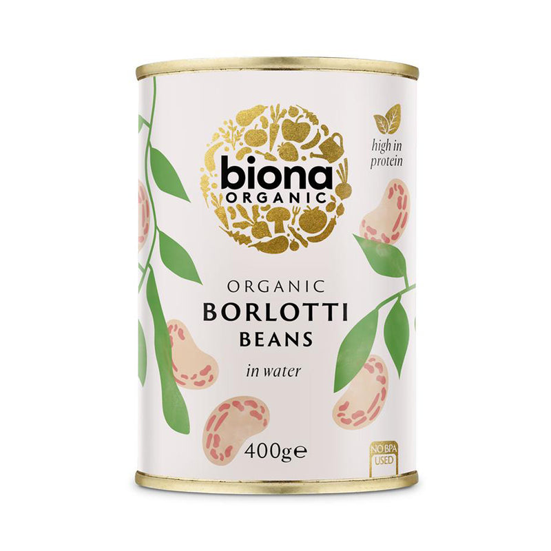 Organic Borlotti Beans - 400g - Biona