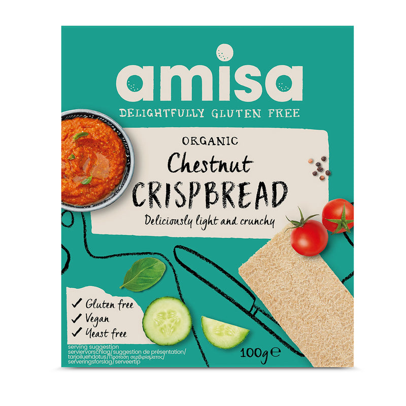 Organic Chestnut Crispbread - Amisa - 100g