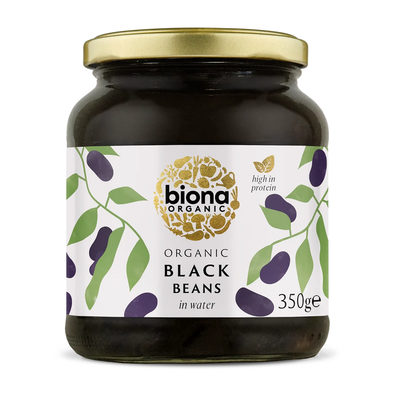 Organic Black Beans - Biona - 350g