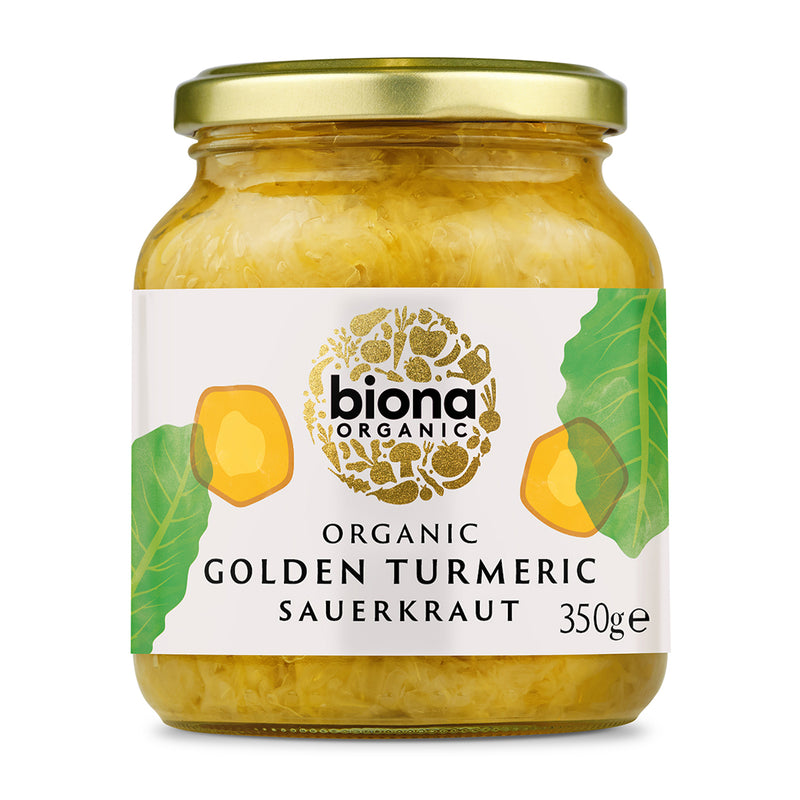 Organic Golden Turmeric Sauerkraut - 350g - Biona