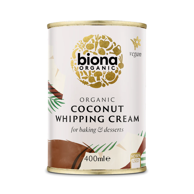 Organic Coconut Whipping Cream - 400ml - Biona