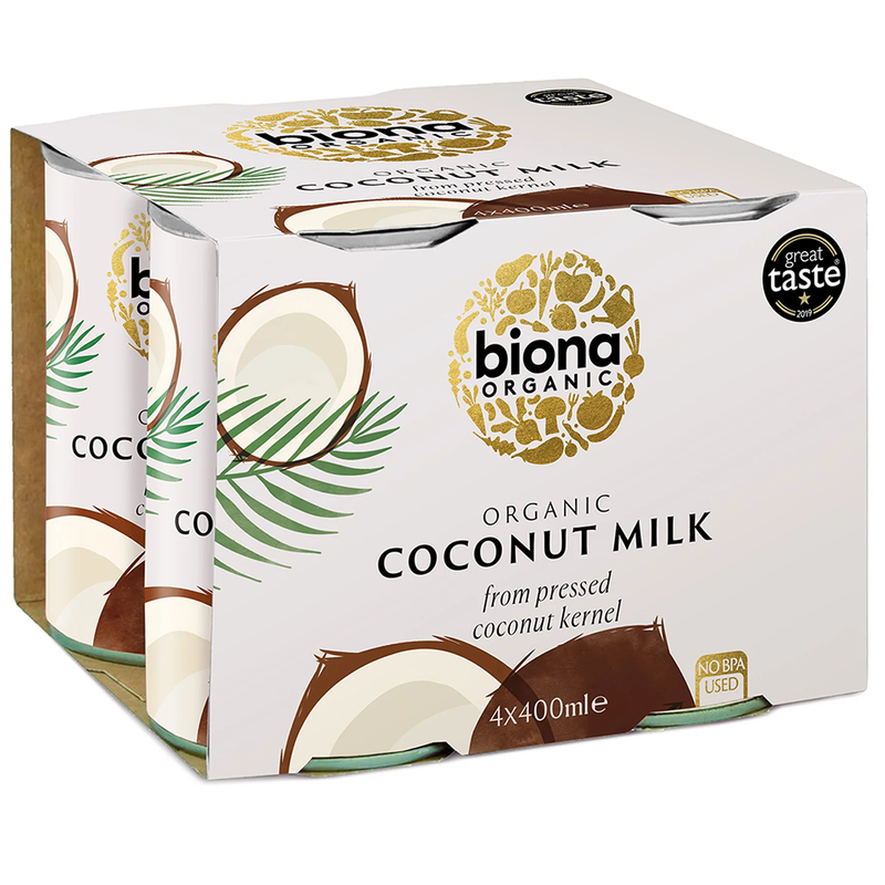 Organic Coconut Milk - Biona - 400ml x4