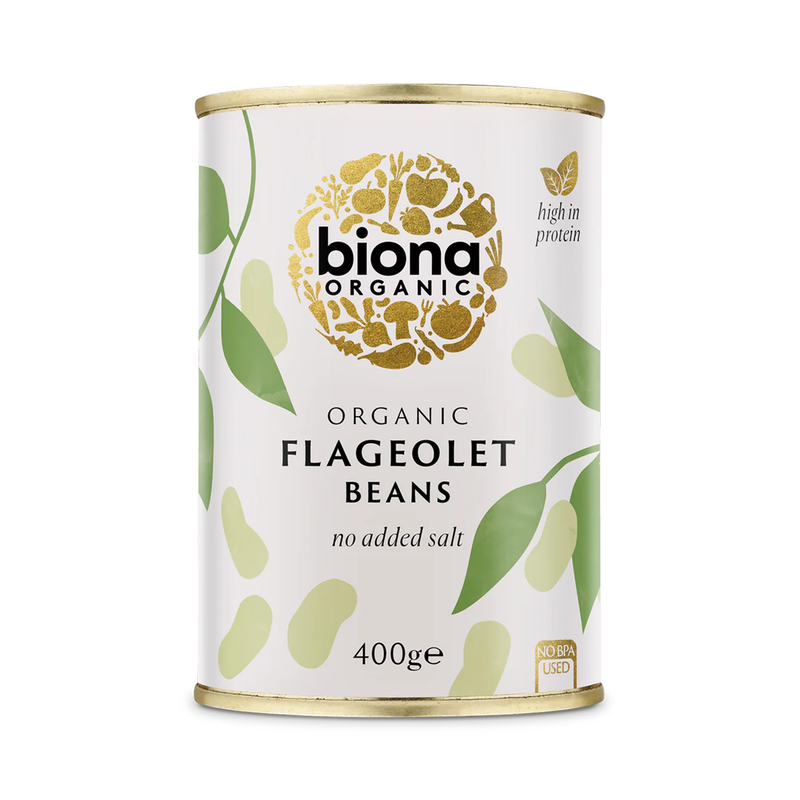 Organic Flageolet Beans - Biona - 400g