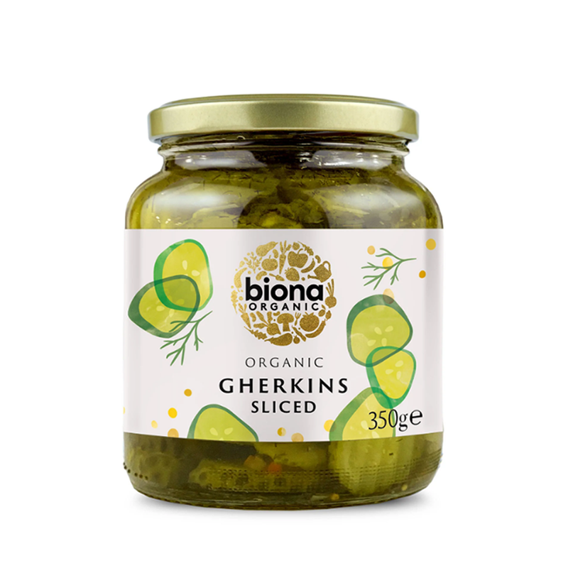 Organic Gherkin Slices - 350g - Biona