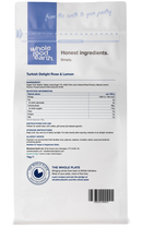 Turkish Delight Rose & Lemon 1kg pouch - back of pack - new packaging